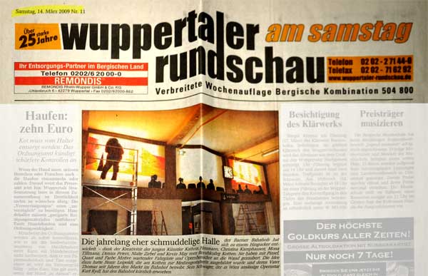 Wuppertaler Rundschau, 14.3.2009