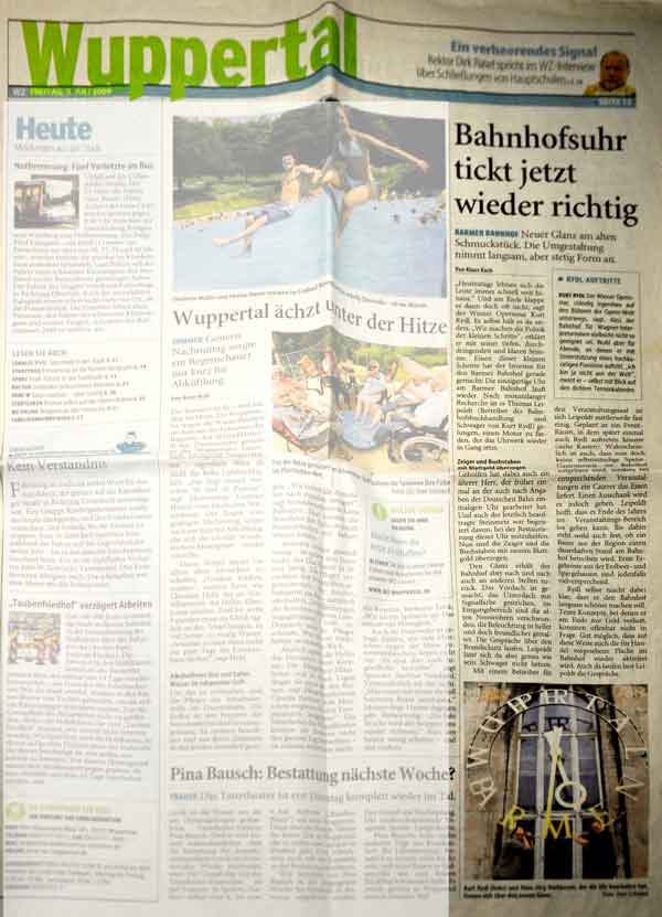Wuppertaler Zeitung, 3.7.2009