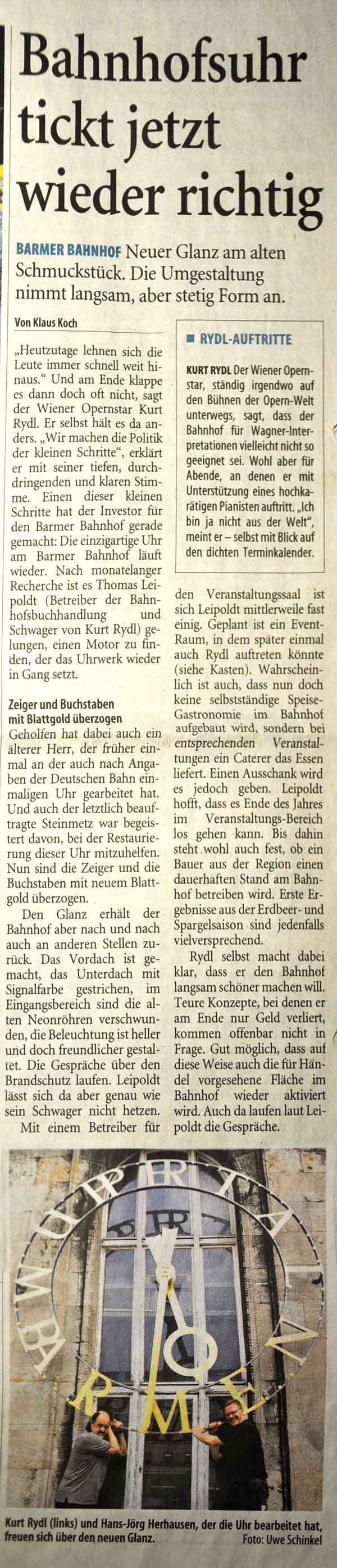 Wuppertaler Zeitung, 3.7.2009